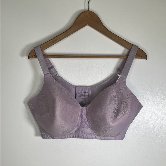 Vanity Fair 71380 Full Coverage lilac Lace Bra - 42D, coquette supportive fit - Picture 1 of 8